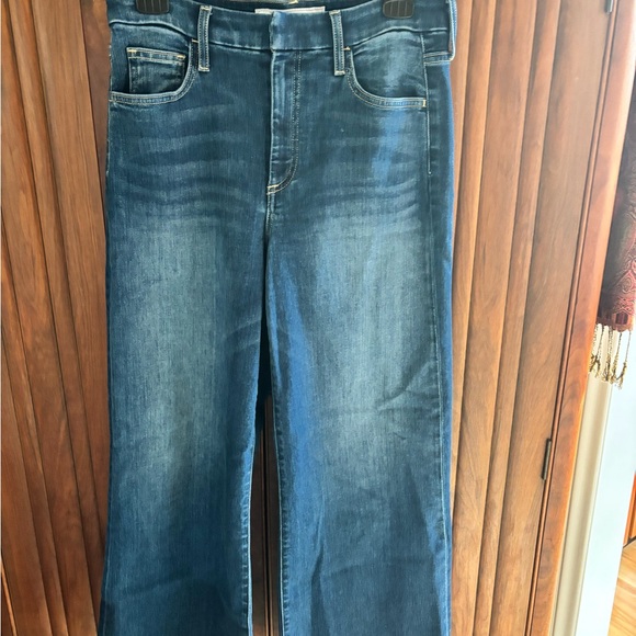 Frank and Eileen Blue Wide-Leg Crop Jeans - Picture 4 of 7
